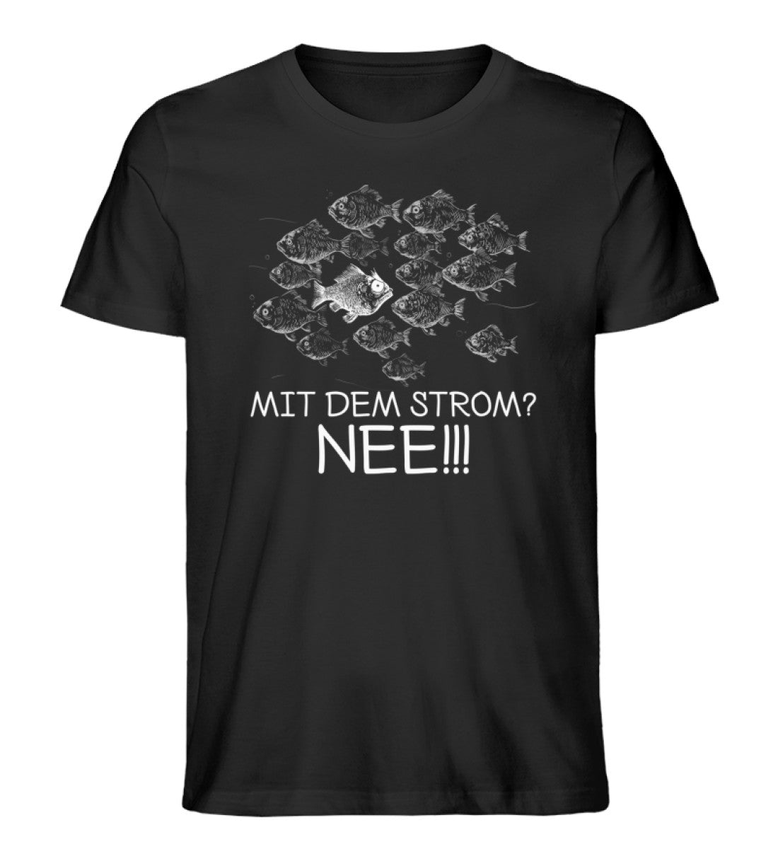 Mit dem Strom? Nee!  · Unisex Bio Hoodie