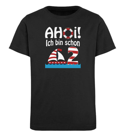 AHOİ Ich bin schon 2! · Kinder Premium Bio T-Shirt-Kinder Premium Bio T-Shirt-Black-12/14 (152/164)-Mooinzen