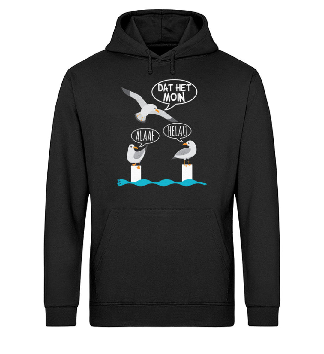 Alaaf Helau dat het Moin · Unisex Bio Hoodie-Unisex Bio Hoodie-Black-S-Mooinzen