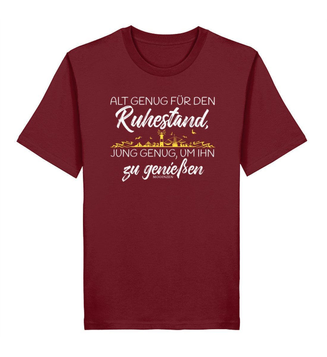 Alt genug für den Ruhestand individual · Herren Premium Bio T-Shirt-Herren Premium Bio T-Shirt-Burgundy-XS-Mooinzen