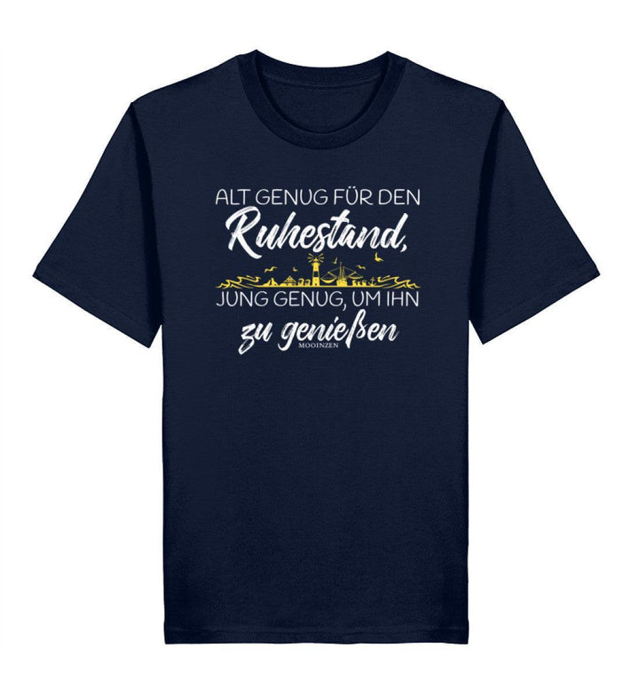 Alt genug für den Ruhestand individual · Herren Premium Bio T-Shirt-Herren Premium Bio T-Shirt-French Navy-XS-Mooinzen