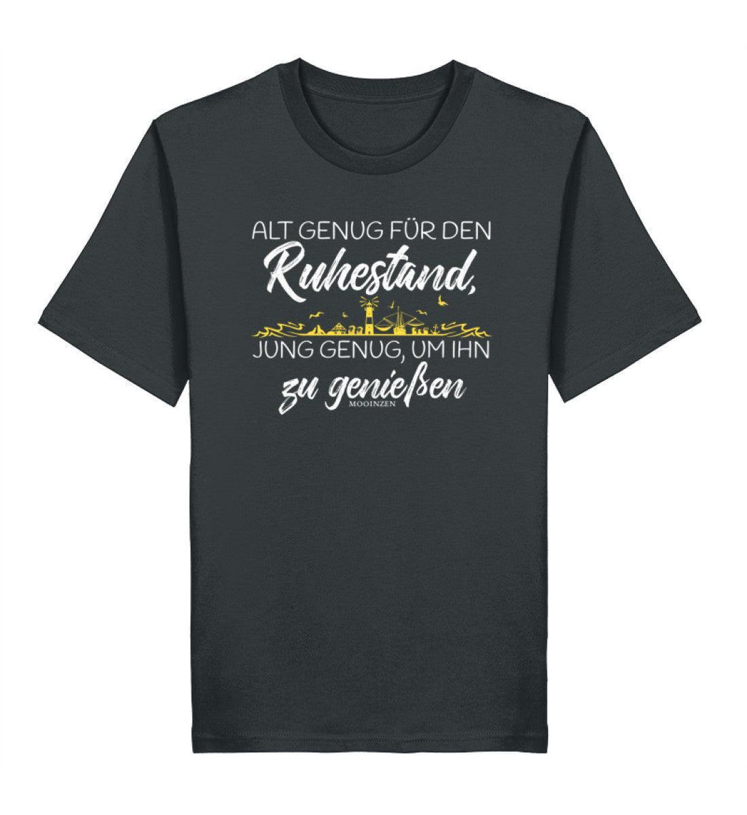 Alt genug für den Ruhestand individual · Herren Premium Bio T-Shirt-Herren Premium Bio T-Shirt-India Ink Grey-XS-Mooinzen