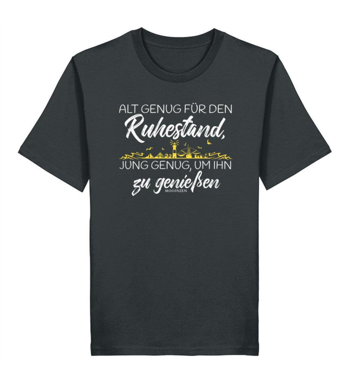 Alt genug für den Ruhestand individual · Herren Premium Bio T-Shirt-Herren Premium Bio T-Shirt-India Ink Grey-XS-Mooinzen
