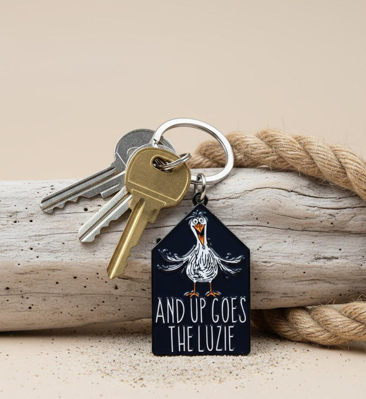 And Up Goes The Luzie · Emaille Anhänger-Emaille Anhänger-Mooinzen