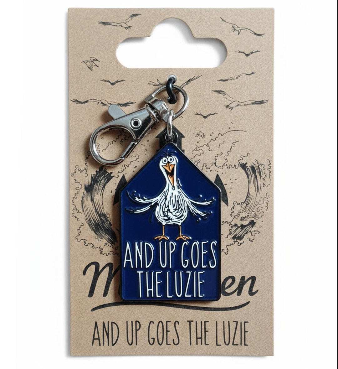 And Up Goes The Luzie · Emaille Anhänger-Emaille Anhänger-Mooinzen