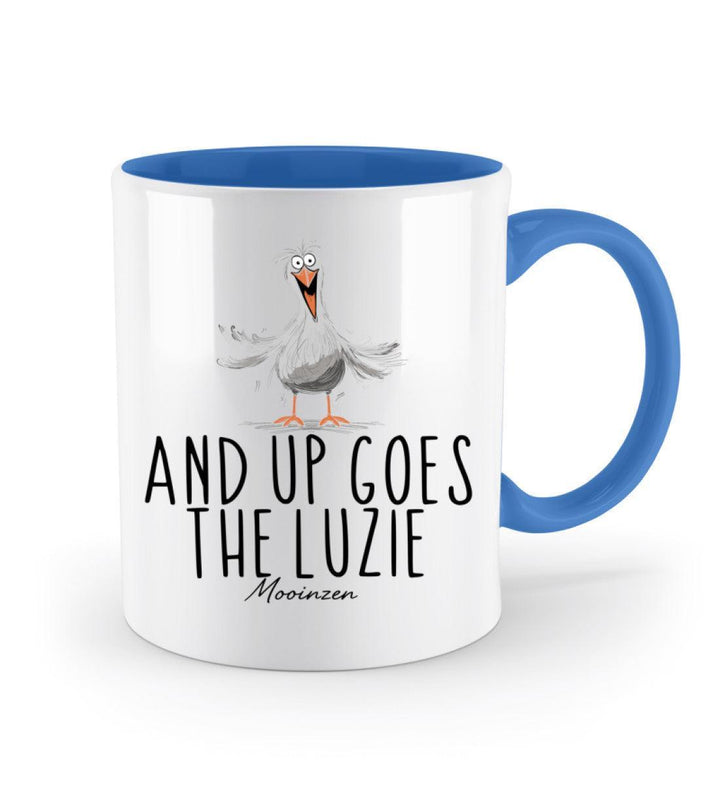 And up goes the Luzie · Keramiktasse Zweifarbig-Keramik Tasse Zweifarbig-Mooinzen