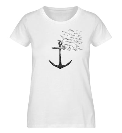 Anker Möwen · Damen Premium Bio T-Shirt-Damen Premium Bio T-Shirt-White-S-Mooinzen