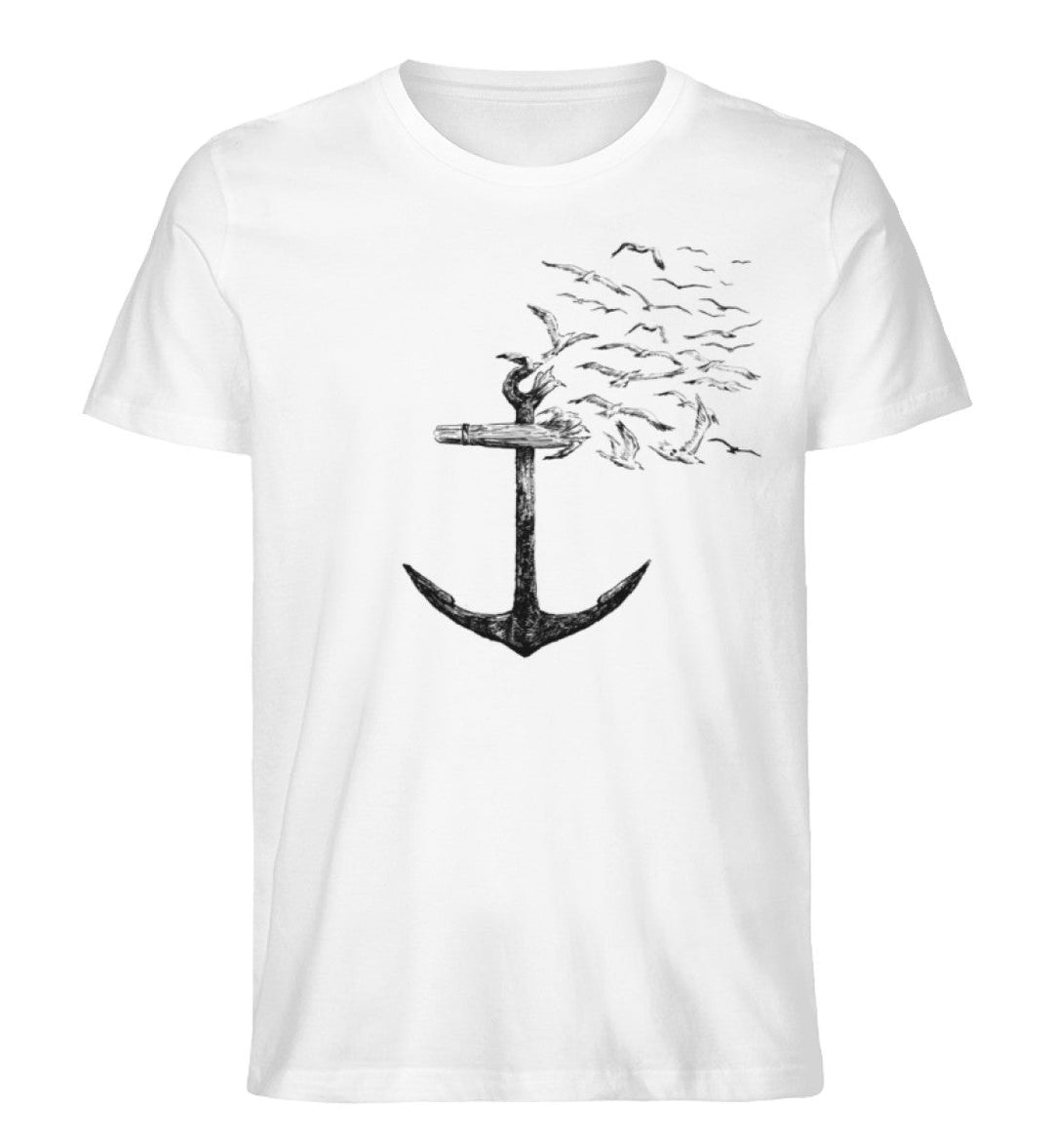 Anker Möwen · Herren Premium Bio T-Shirt-Herren Premium Bio T-Shirt-White-XS-Mooinzen