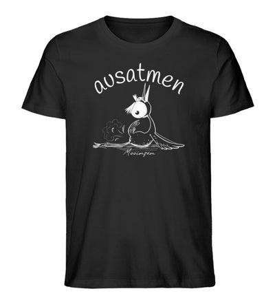 Ausatmen · Herren Premium Bio T-Shirt-Herren Premium Bio T-Shirt-Black-XS-Mooinzen