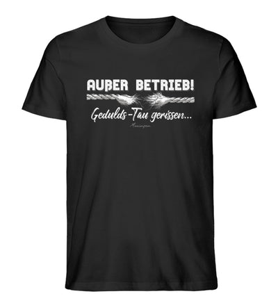 Außer Betrieb Gedulds-Tau gerissen · Herren Premium Bio T-Shirt-Herren Premium Bio T-Shirt-Black-XS-Mooinzen