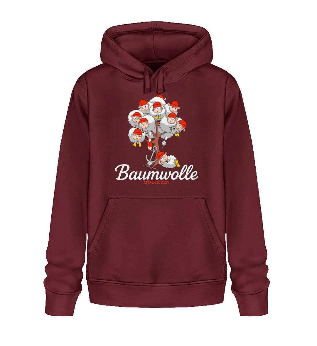 Baumwolle · Unisex Bio Hoodie-Unisex Bio Hoodie-Burgundy-XS-Mooinzen