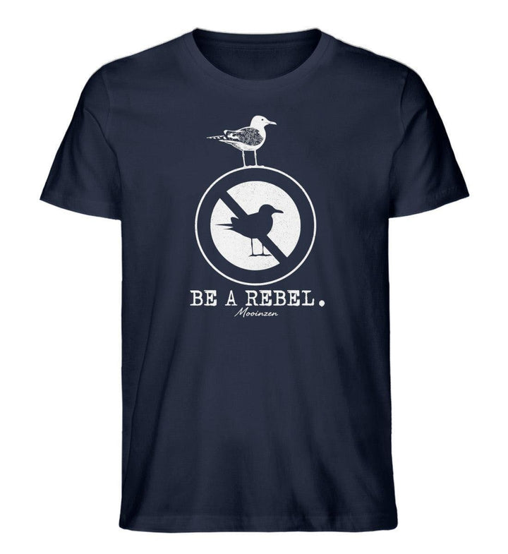 Be a rebel · Herren Premium Bio T-Shirt-Herren Premium Bio T-Shirt-French Navy-XS-Mooinzen