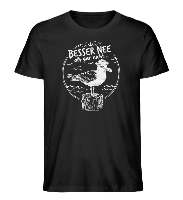 Besser Nee als gar nicht... · Herren Premium Bio T-Shirt-Herren Premium Bio T-Shirt-Black-XS-Mooinzen
