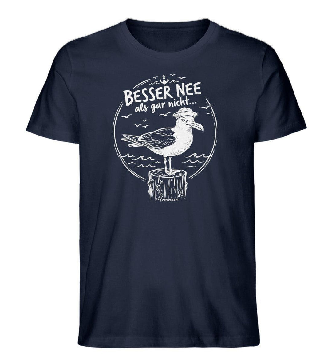 Besser Nee als gar nicht... · Herren Premium Bio T-Shirt-Herren Premium Bio T-Shirt-French Navy-XS-Mooinzen