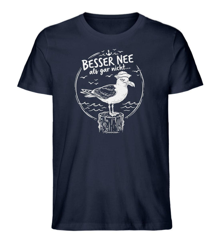 Besser Nee als gar nicht... · Herren Premium Bio T-Shirt-Herren Premium Bio T-Shirt-French Navy-XS-Mooinzen