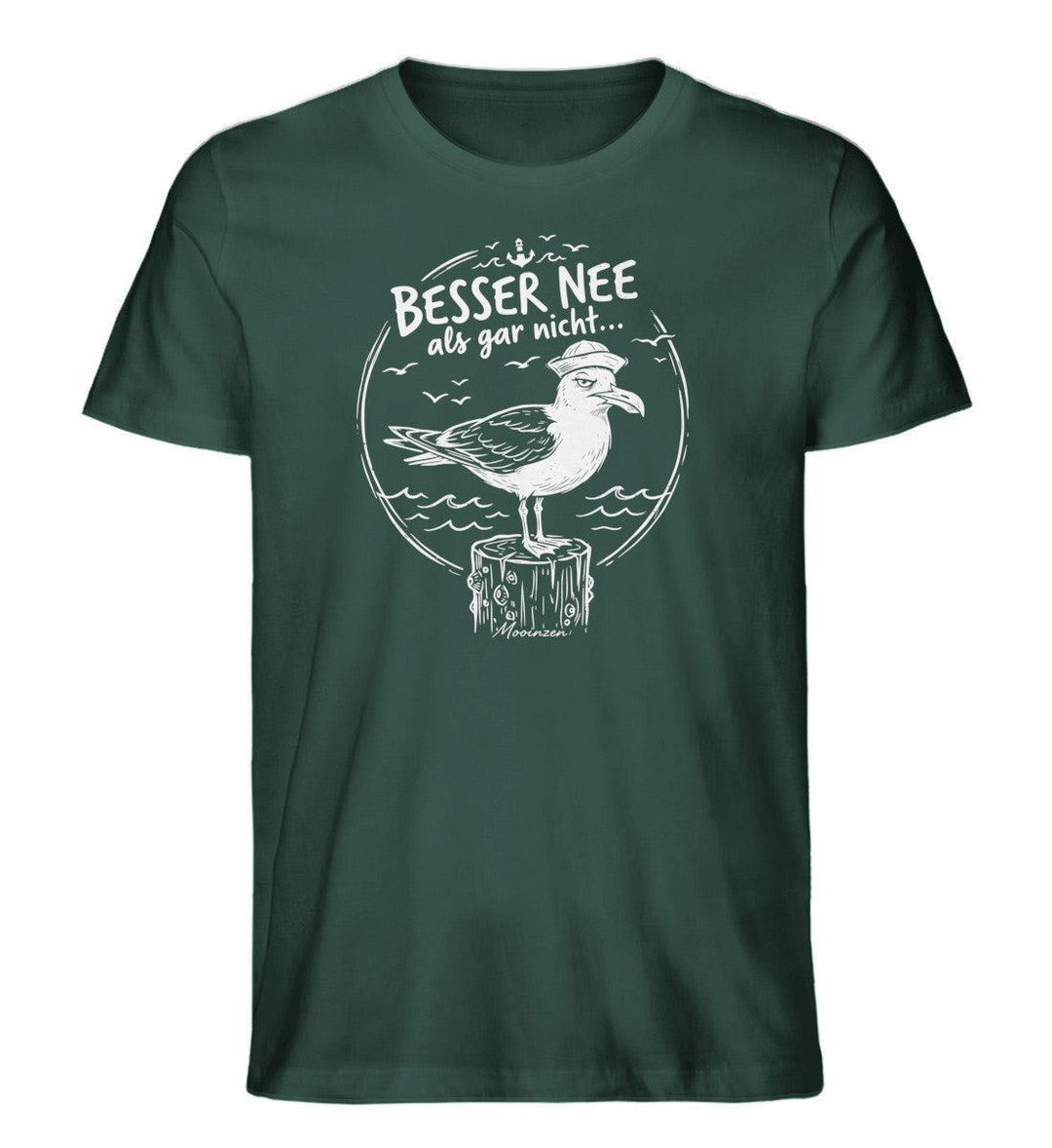 Besser Nee als gar nicht... · Herren Premium Bio T-Shirt-Herren Premium Bio T-Shirt-Glazed Green-XS-Mooinzen