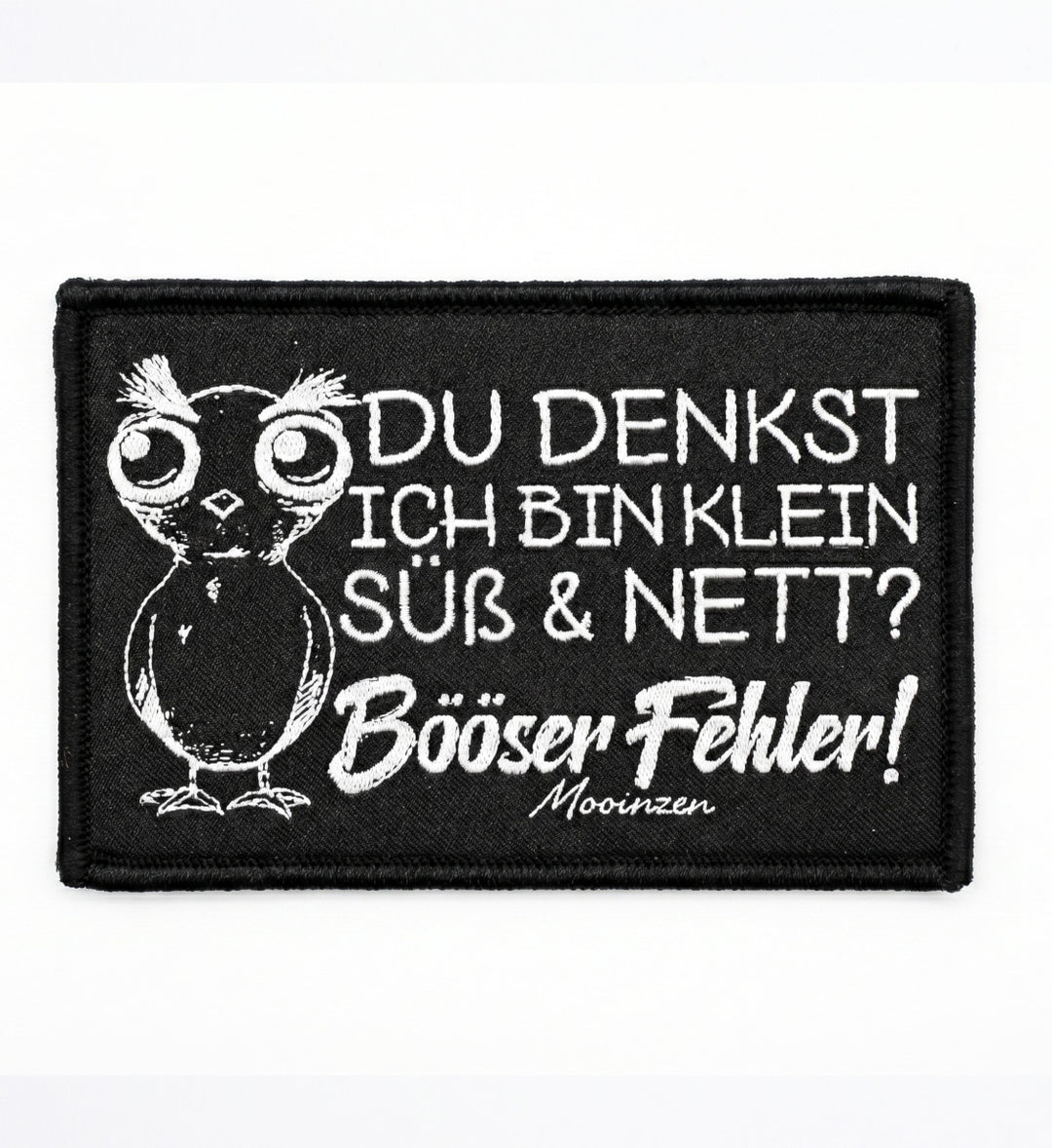 Böööser Fehler · Klettwattpatch V2-Klettwatt Patch-black-9x6-Mooinzen