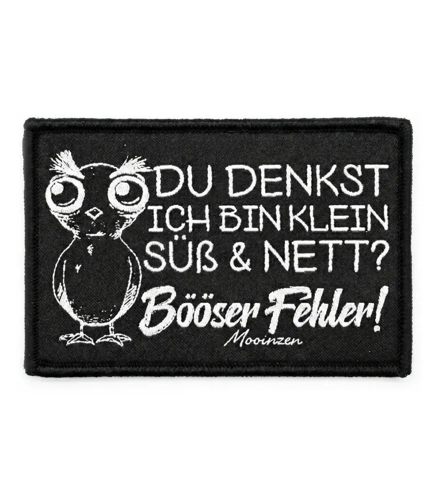 Böööser Fehler · Klettwattpatch V2-Klettwatt Patch-black-9x6-Mooinzen