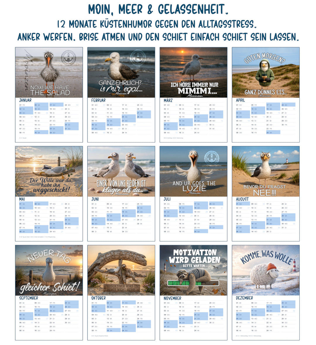 DIN A4 · Mooinzen Kalender 2027-72-Accessoires-Mooinzen