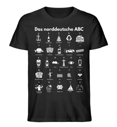 Das norddeutsche ABC · Herren Premium Bio T-Shirt-Herren Premium Bio T-Shirt-Black-XS-Mooinzen
