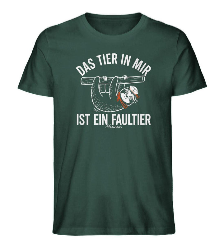 Das tier in mir ist ein Faultier · Herren Premium Bio T-Shirt-Herren Premium Bio T-Shirt-Glazed Green-XS-Mooinzen