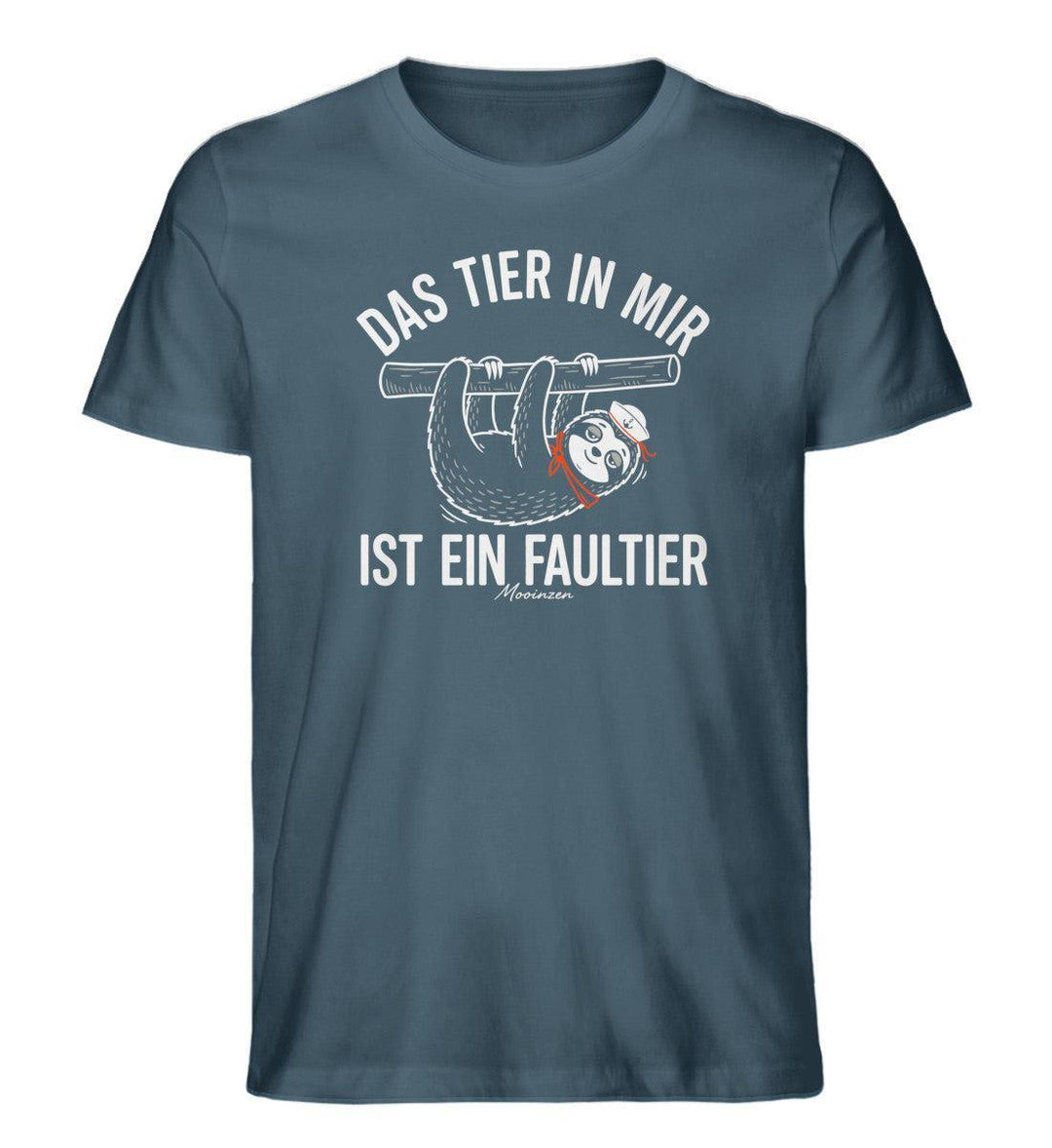 Das tier in mir ist ein Faultier · Herren Premium Bio T-Shirt-Herren Premium Bio T-Shirt-Stargazer-XS-Mooinzen
