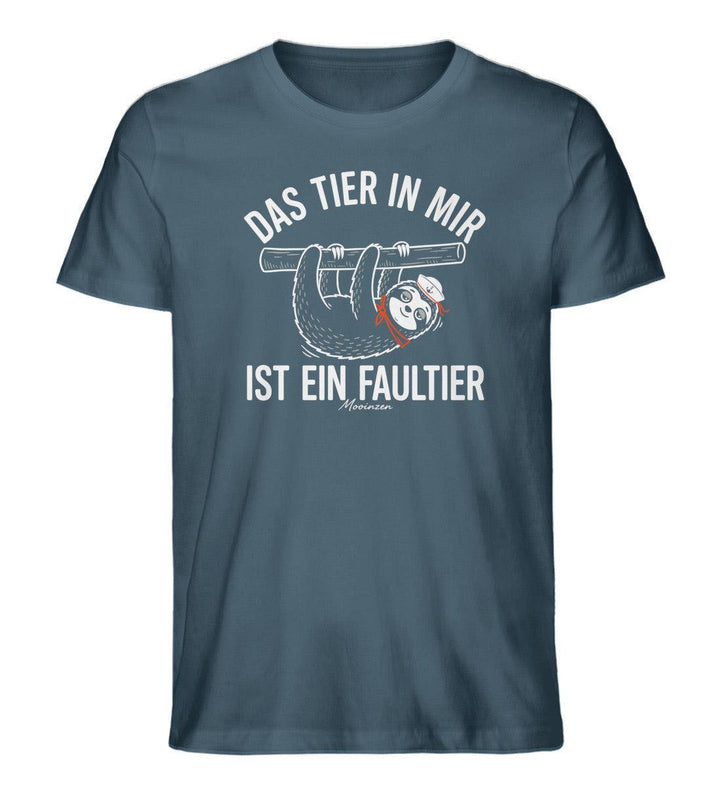 Das tier in mir ist ein Faultier · Herren Premium Bio T-Shirt-Herren Premium Bio T-Shirt-Stargazer-XS-Mooinzen