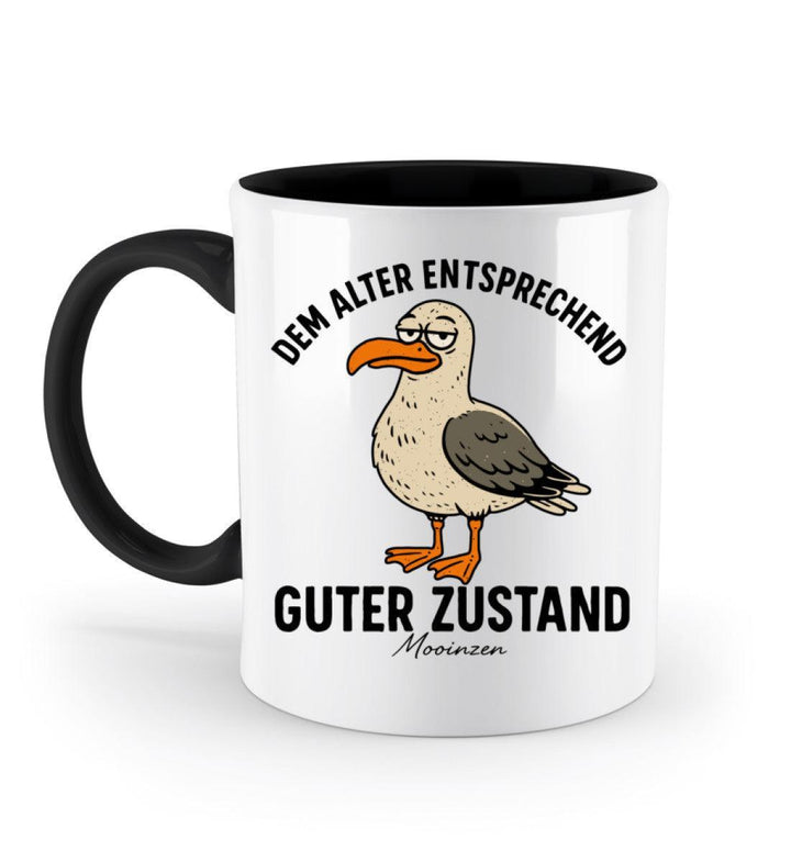 Dem alter entsprechend guter Zustand · Keramiktasse Zweifarbig-Keramik Tasse Zweifarbig-Black-330ml-Mooinzen