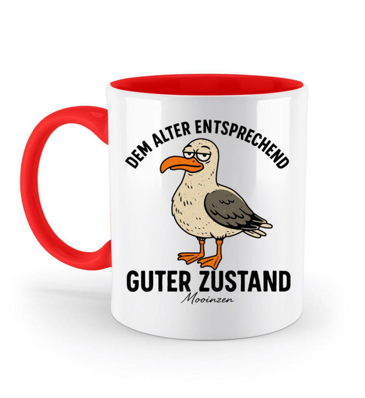 Dem alter entsprechend guter Zustand · Keramiktasse Zweifarbig-Keramik Tasse Zweifarbig-Rubin Red-330ml-Mooinzen