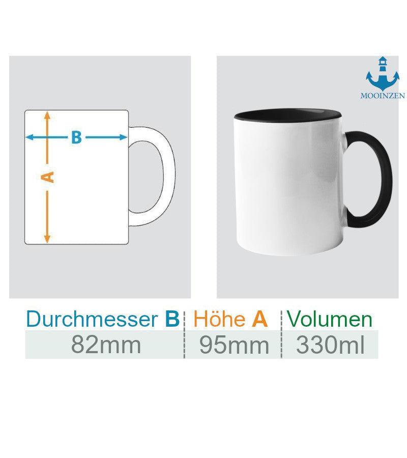 Der Kaffee ist kaputt, immer noch müde · Keramiktasse Zweifarbig-Keramik Tasse Zweifarbig-Mooinzen
