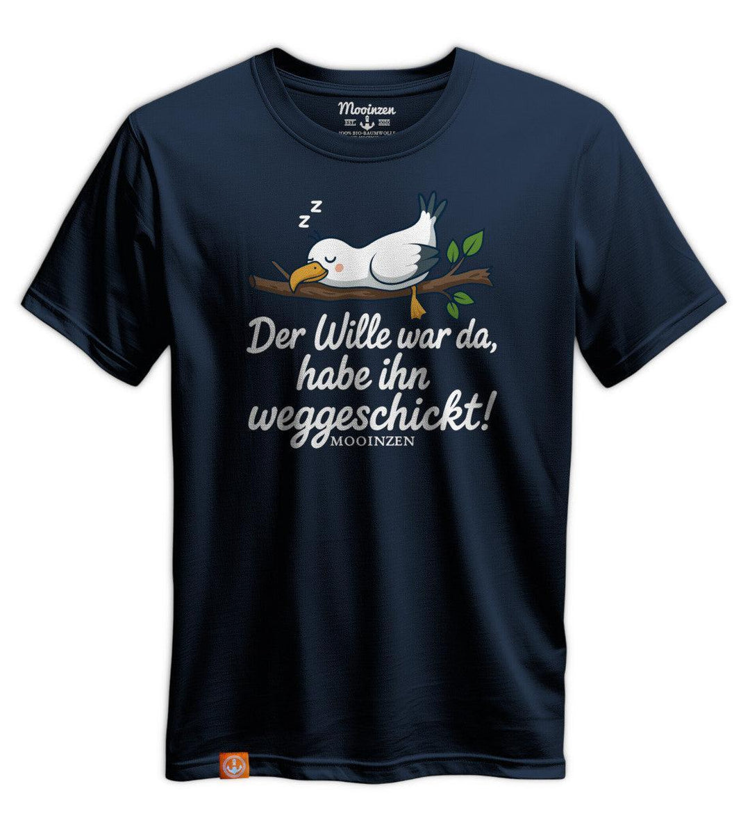 Der Wille war da weggeschickt · Unisex Premium Bio T-Shirt-Unisex Premium Bio T-Shirt-dress-blue-S-Mooinzen