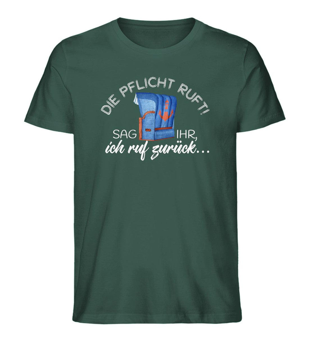 Die Pflicht ruft! · Herren Premium Bio T-Shirt-Herren Premium Bio T-Shirt-Glazed Green-XL-Mooinzen