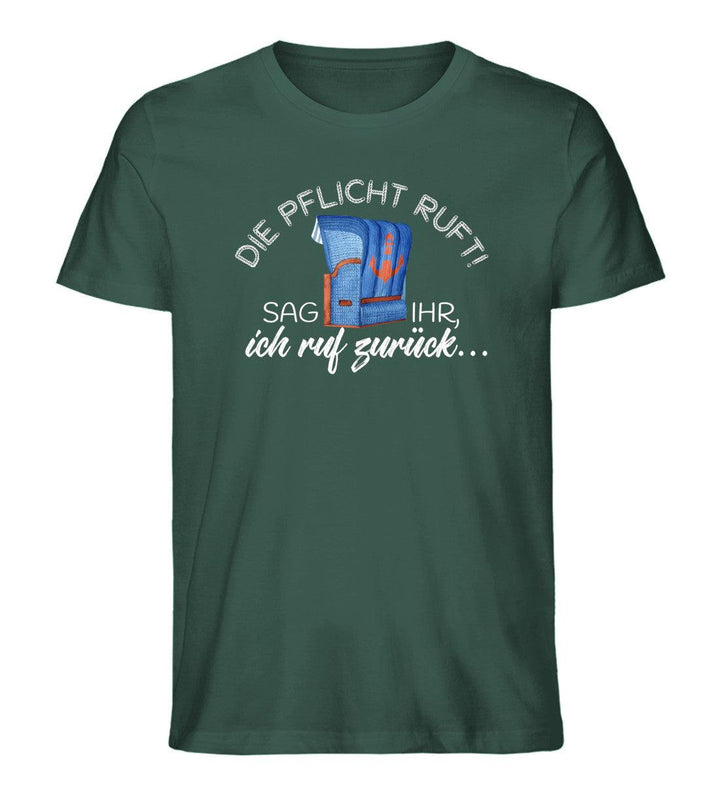 Die Pflicht ruft! · Herren Premium Bio T-Shirt-Herren Premium Bio T-Shirt-Glazed Green-XL-Mooinzen