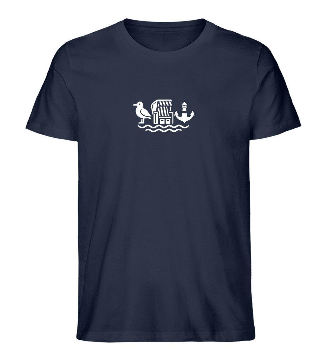 Drei Symbole · Herren Premium Bio T-Shirt-Herren Premium T-Shirt BW Special-frechn-navy-S-Mooinzen