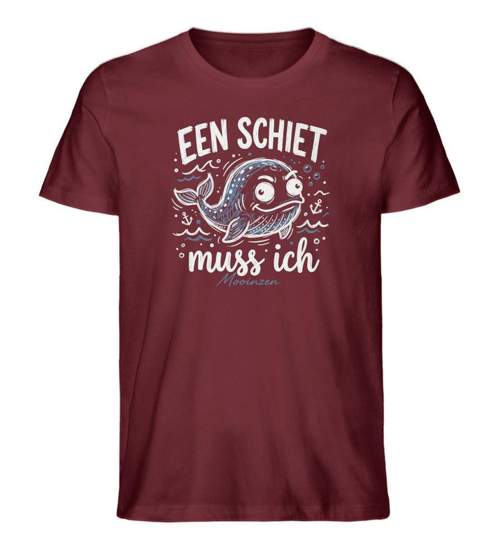 Een Schiet muss ich · Herren Premium Bio T-Shirt-Herren Premium Bio T-Shirt-Burgundy-XS-Mooinzen