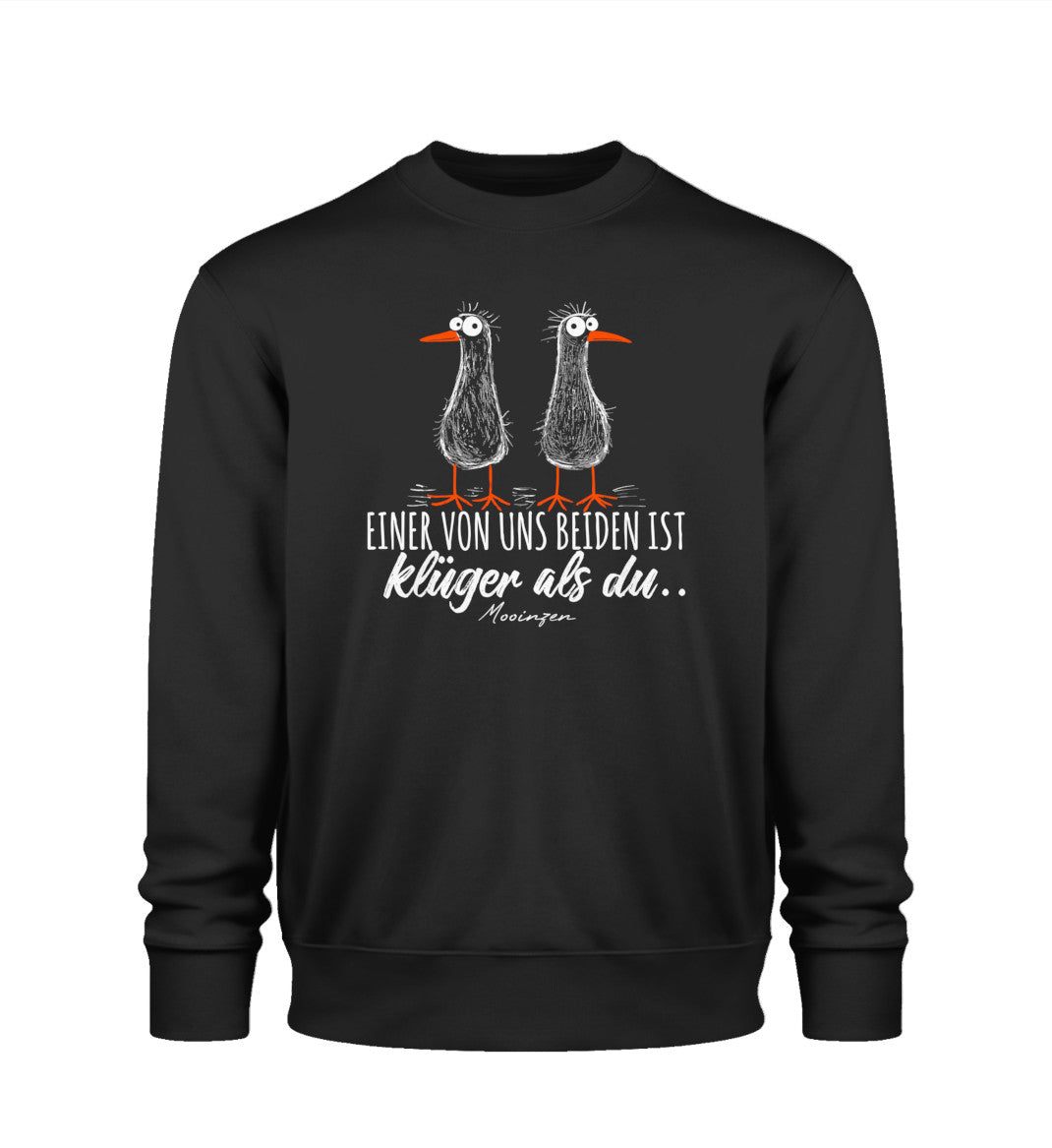 Einer von uns beiden ist klüger als du · Unisex Premium Bio Sweatshirt 2.0-Unisex Premium Bio Sweatshirt 2.0-Black-XS-Mooinzen