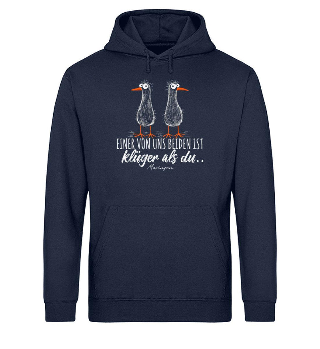 Einer von uns ist klüger als du · Unisex Bio Hoodie-Unisex Bio Hoodie-Mooinzen