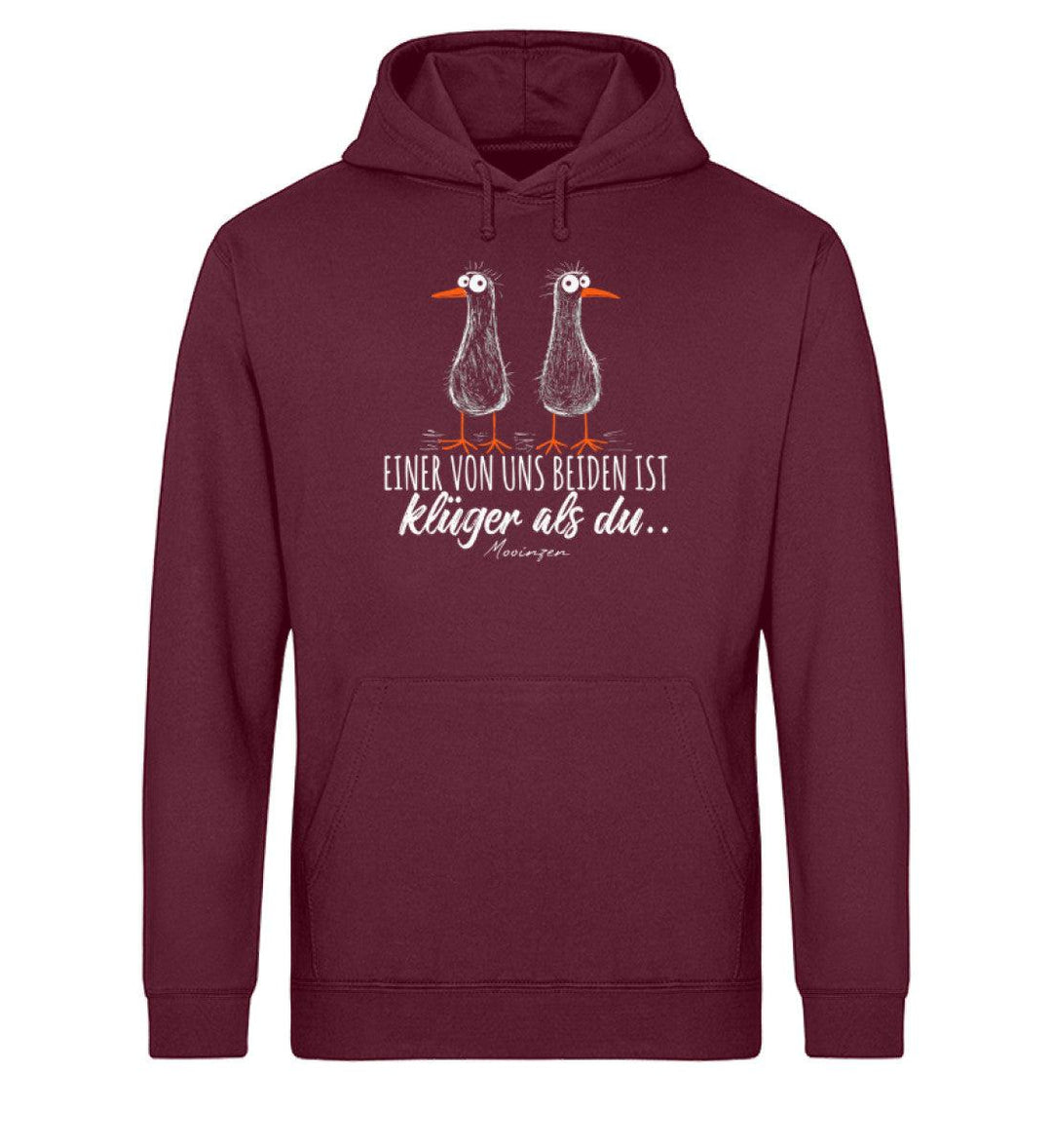 Einer von uns ist klüger als du · Unisex Bio Hoodie-Unisex Bio Hoodie-Mooinzen