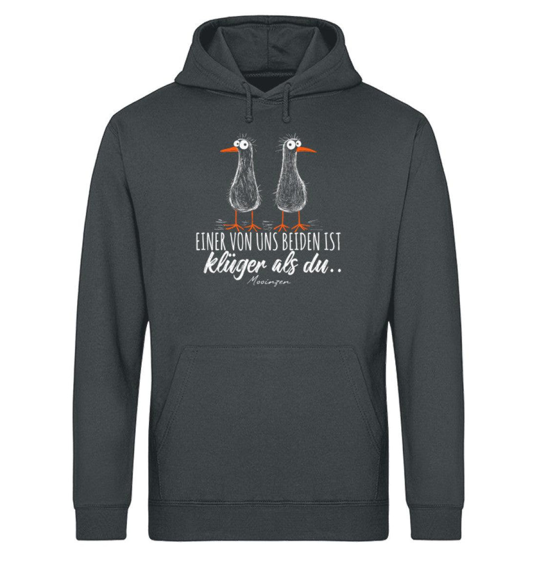 Einer von uns ist klüger als du · Unisex Bio Hoodie-Unisex Bio Hoodie-Mooinzen