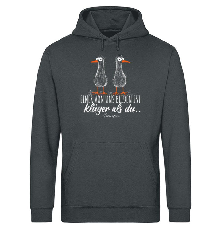 Einer von uns ist klüger als du · Unisex Bio Hoodie-Unisex Bio Hoodie-Mooinzen
