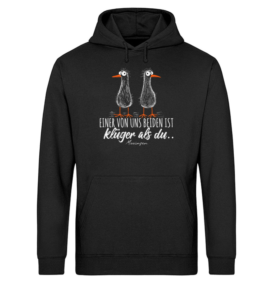Einer von uns ist klüger als du · Unisex Bio Hoodie-Unisex Bio Hoodie-Mooinzen