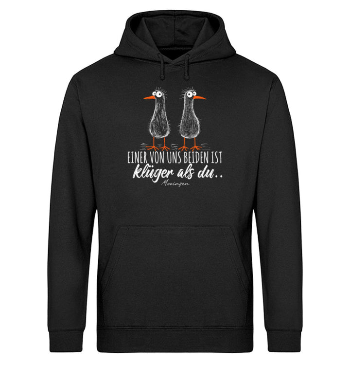 Einer von uns ist klüger als du · Unisex Bio Hoodie-Unisex Bio Hoodie-Mooinzen