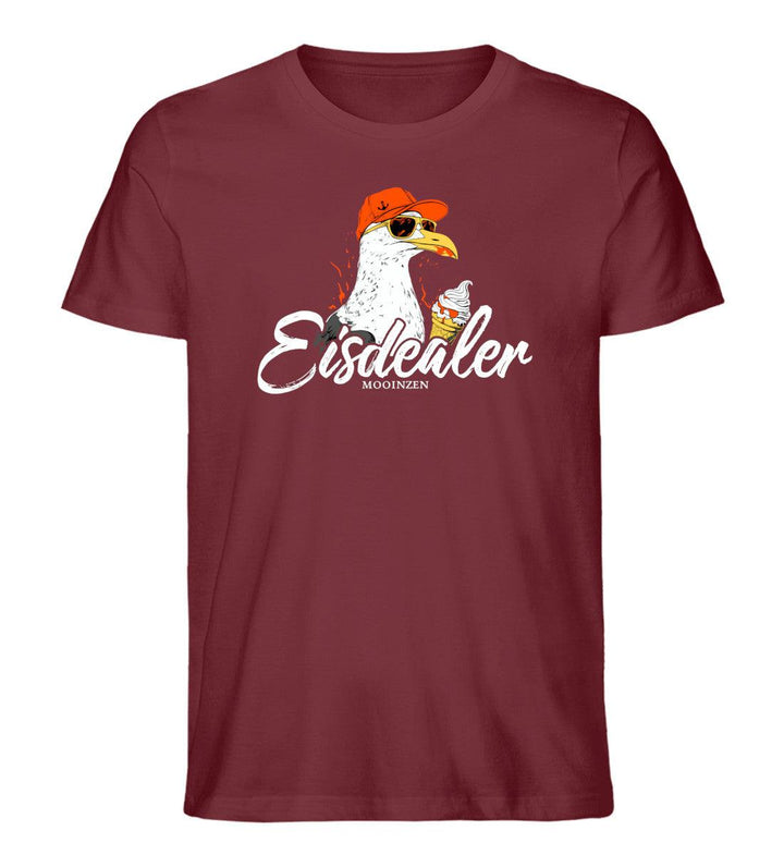 Eisdealer · Herren Premium Bio T-Shirt-Herren Premium Bio T-Shirt-Burgundy-M-Mooinzen