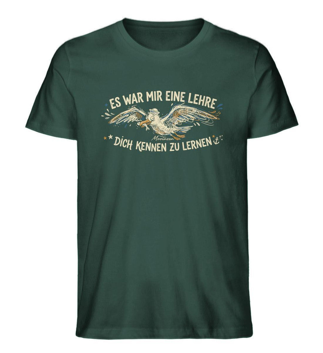 Es war mir eine Lehre dich kennen zu lernen · Herren Premium Bio T-Shirt-Herren Premium Bio T-Shirt-Glazed Green-XS-Mooinzen