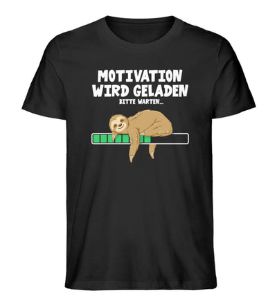 Faultier Motivation · Herren Premium Bio T-Shirt-Herren Premium Bio T-Shirt-Black-XS-Mooinzen