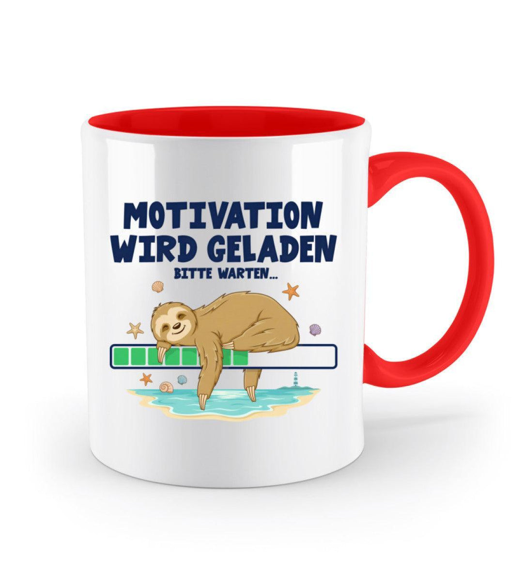 Faultier Motivation · Keramiktasse Zweifarbig-Keramik Tasse Zweifarbig-Mooinzen