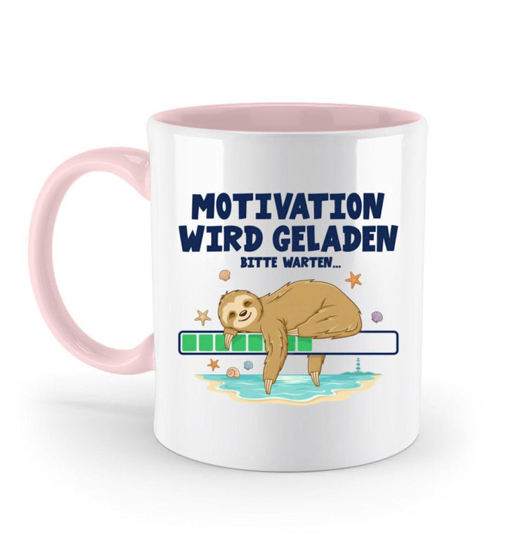 Faultier Motivation · Keramiktasse Zweifarbig-Keramik Tasse Zweifarbig-Powder Pink-330ml-Mooinzen