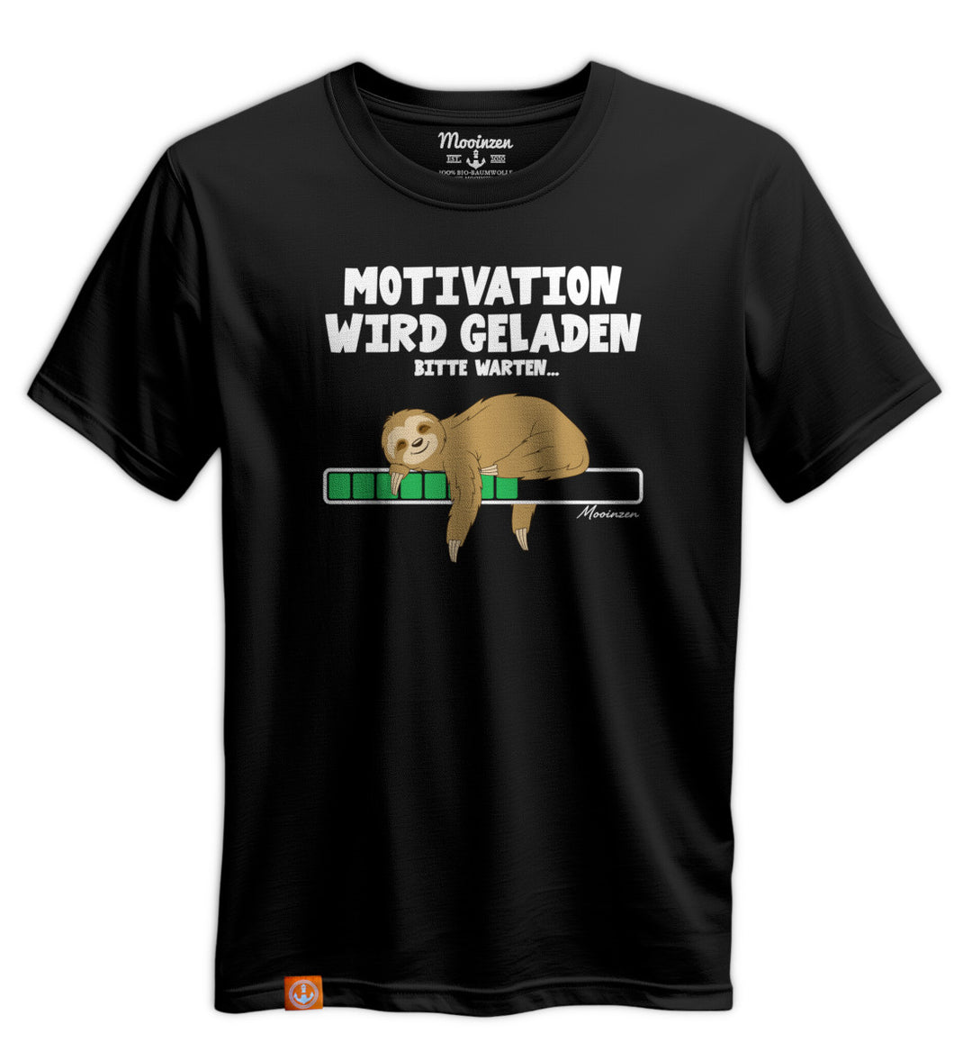 Faultier Motivation · Unisex Premium Bio T-Shirt-Unisex Premium Bio T-Shirt-black-beauty-S-Mooinzen