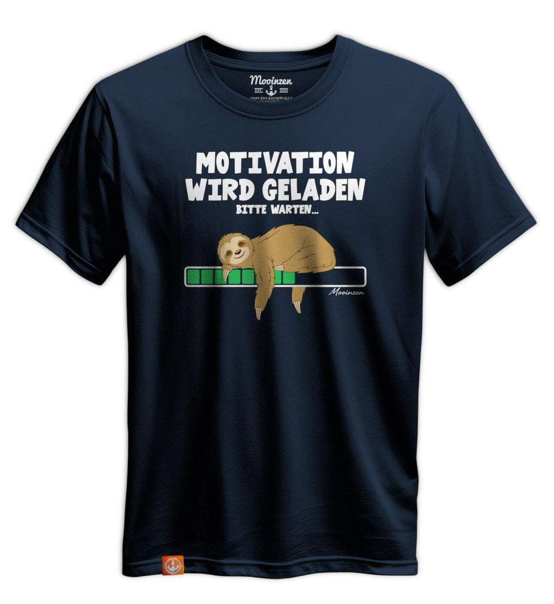 Faultier Motivation · Unisex Premium Bio T-Shirt-Unisex Premium Bio T-Shirt-dress-blue-S-Mooinzen
