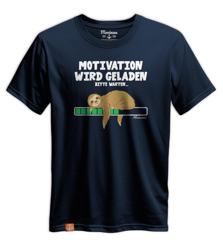 Faultier Motivation · Unisex Premium Bio T-Shirt-Unisex Premium Bio T-Shirt-dress-blue-S-Mooinzen